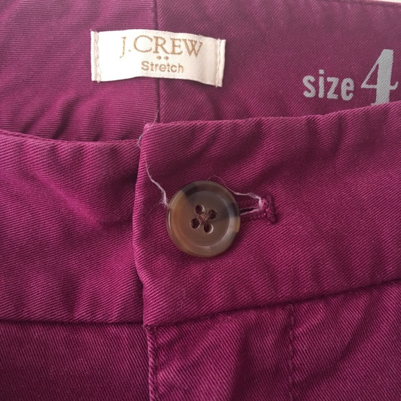 J. Crew Frankie Purple Pants Size 4 - Picture 5 of 7
